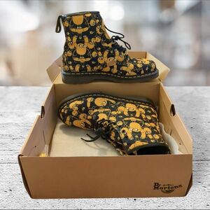 Dr martens castel Jake print adventure times canvas boots size 9M 10W unisex